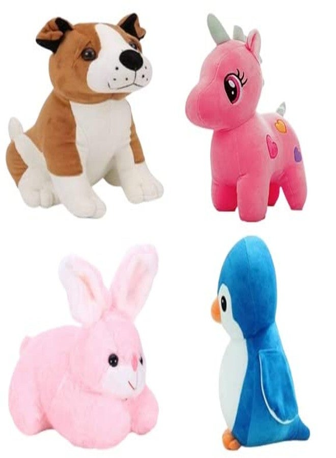 Future Shop Soft Elegant Animal Stuffed Plush Fur Soft Toy for Kids/Boys/Girls Best Birthday Gift for Children Combo Toy Set 4 - Image 1